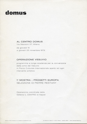 Katalog wystawy projektów na konkurs „Operazione Vesuvio” 