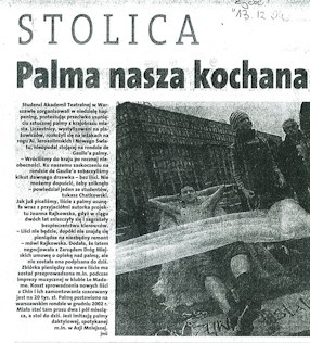 Palma nasza kochana, „Życie Warszawy“, 13.12.2004. 