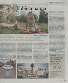 Adrian Chorębała, Kobieta palma, „Dziennik Gazeta Prawna“, 03.09.2010. 