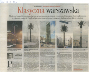 Jerzy S. Majewski, Klasyczna warszawska, „Gazeta Wyborcza“, 12.12.2012. 