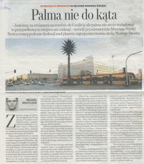 Michał Wojtczuk, Palma nie do kąta, „Gazeta Wyborcza“, 28.01.2014. 