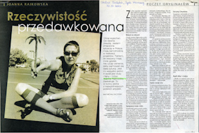 Michał Zaczyński, Rzeczywistość przedawkowana, „Stolica”, dodatek do „Życia Warszawy”, 30.11.2002. 