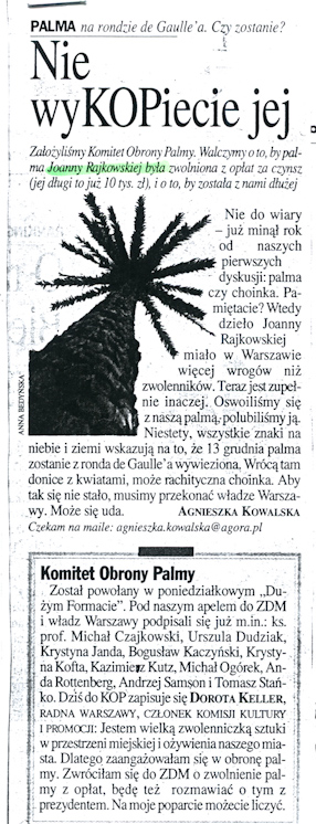 Agnieszka Kowalska, Nie wyKOPiecie jej, „Gazeta Wyborcza“. 