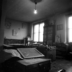 Maria Jarema\'s studio, 1962 