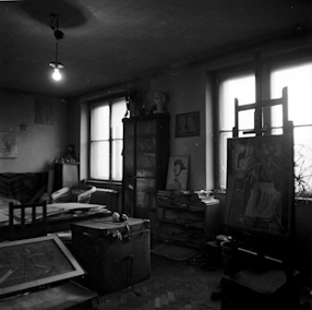 Maria Jarema\'s studio, 1962 