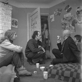 Visit at the Hippies commune in Ozarow, 1968 