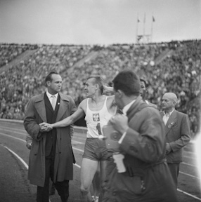 Visit of athletes from U.S. in Poland, 1961 