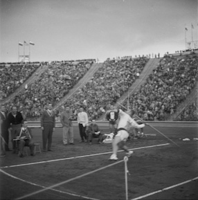 Visit of athletes from U.S. in Poland, 1961 