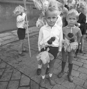 Flower fair in Wrocław, 1966 