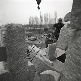 Construction of Monument to the Victims of Fascism in Auschwitz, 1967 