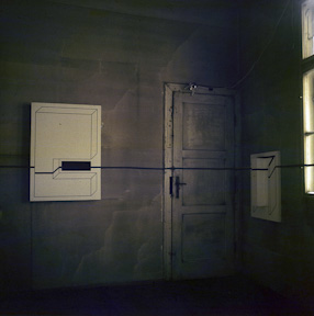 Edward Krasiński, Interventions, exhibition at Pawilon Gallery, 1978 