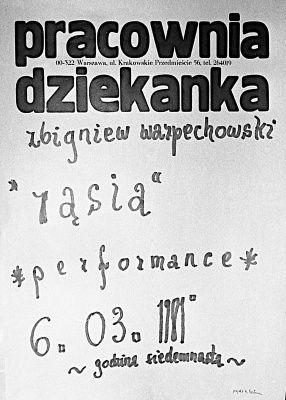 ZBIGNIEW WARPECHOWSKI – THE HAND, 1981 