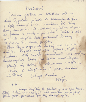 List Wojciecha Fangora do Wandy i Konrada Fangora 