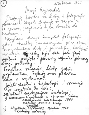List Wojciecha Fangora do Ryszarda Stanisławskiego 