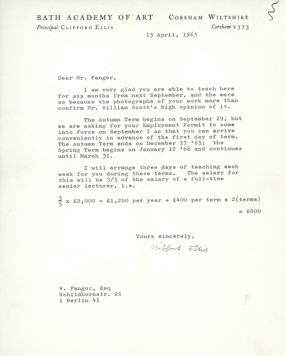 List Clifforda Ellisa do Wojciecha Fangora 