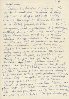 List Wojciecha Fangora do Magdaleny Fangor 