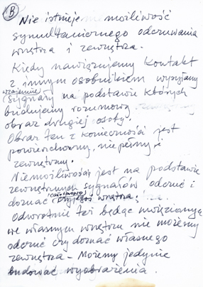 List Wojciecha Fangora do Bożeny Kowalskiej 