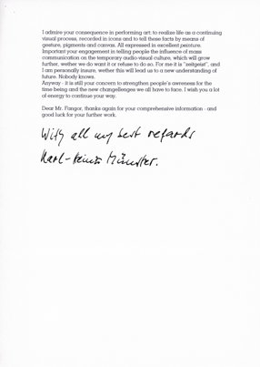 List Karla-Heinza Münstera do Wojciecha Fangora 