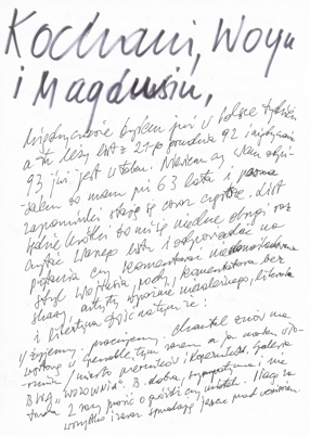 List Romana Cieślewicza do Wojciecha i Magdaleny Fangor 