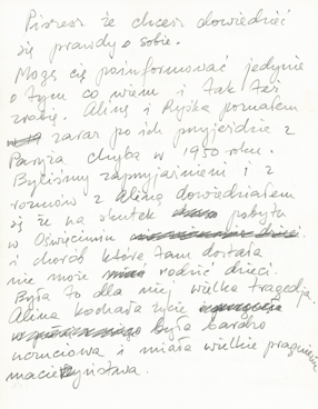 List Wojciecha Fangora do Piotra Stanisławskiego 