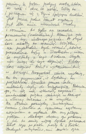 List Piotra Zamecznika do Wojciecha Fangora 