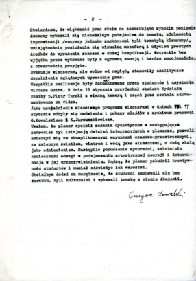 Sprawozdanie z pleneru w Dłużewie, 1990 