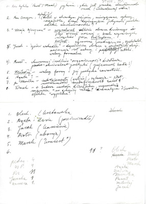 Notatki z pleneru w Dłużewie, 1990 