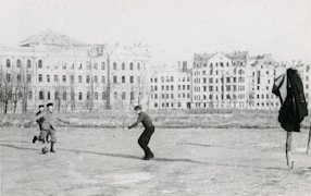 Budynki przy ul. Polnej, 1946 