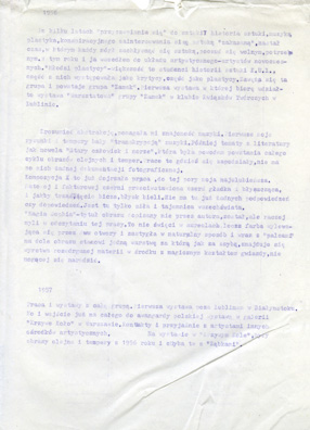 Description of the events from 1956 to 1957 