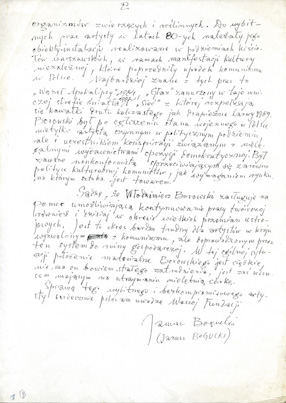 Letter of recommendation by Janusz Bogucki  
