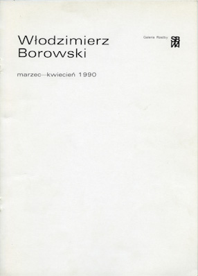 Włodzimierz Borowski\\\'s exhibition catalogue, Gallery of Sculpture, Warsaw 1990 
