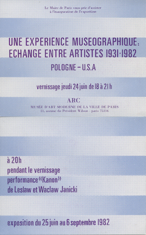invitation for the exhibition \