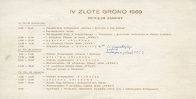 Invitation for the IV Złote Grono Symposium (verso) 