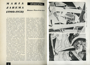 Artykuł Anki Ptaszkowskiej o Marii Jaremie, „Życie i myśl” nr 7-8 1965 