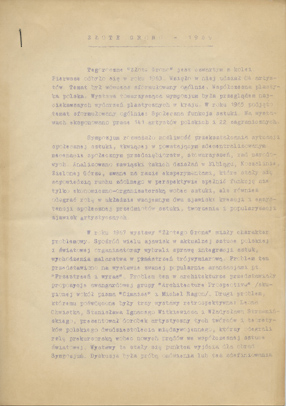 Sprawozdanie z przebiegu IV Sympozjum Złote Grono, 1969 