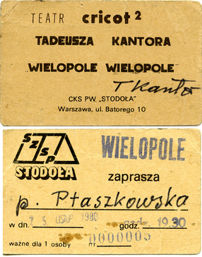 Tadeusz Kantor - invitations 