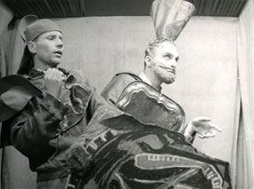 Marek Piasecki Miron Białoszewski, Lech Emfazy Stefański, „Wyprawy krzyżowe”, Teatr na Tarczyńskiej, 1956