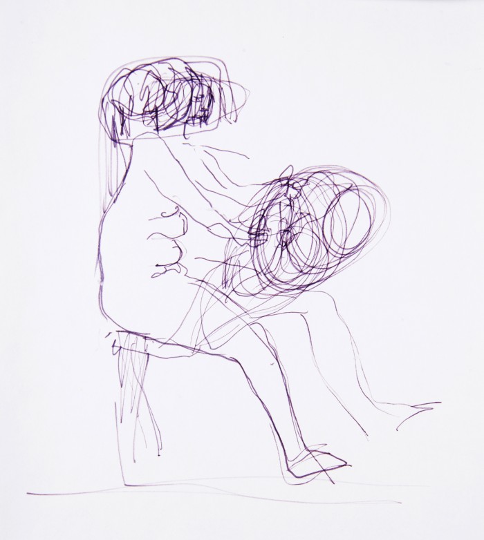 Alina Szapocznikow, Drawing, from the series Study of the Journey, 1967