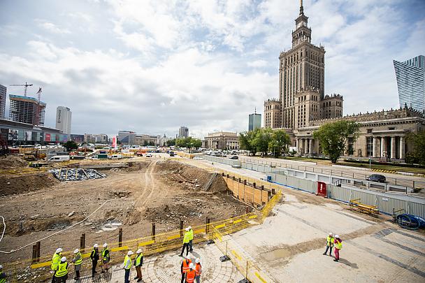 Trwają prace na budowie Muzeum Sztuki Nowoczesnej w Warszawie