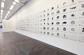 View of the Second Polish Exhibition of Graphic Symbols in the Museum of Modern Art in Warsaw