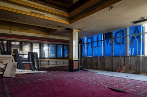 Interiors of the pavilion\'s first floor, September 2018.