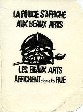 Poster from May 1968 events in France, copied by Libera in 1981. 