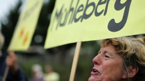 Muhleberg - protest przeciwko elektrowni jądrowej 