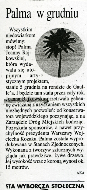Palma w grudniu, „Gazeta Wyborcza“, 17.10.2002. 