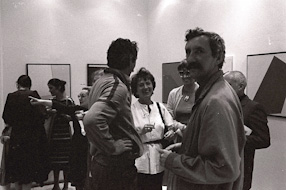 Wernisaż wystawy w Galerie Denise René, 1982 
