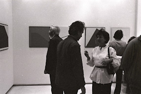 Wernisaż wystawy w Galerie Denise René, 1982 
