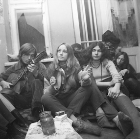 Wizyta u hipisów w Ożarowie, 1968 