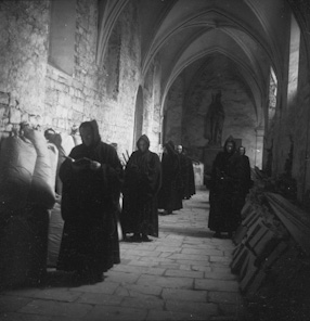 The Benedictine abbey in Tyniec, 1965 