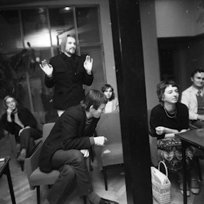 Art critics and artists discussion, 1970 