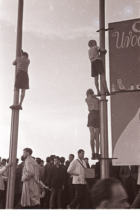 Sunday at the 10th-anniversary stadium in Warsaw, 1959 
